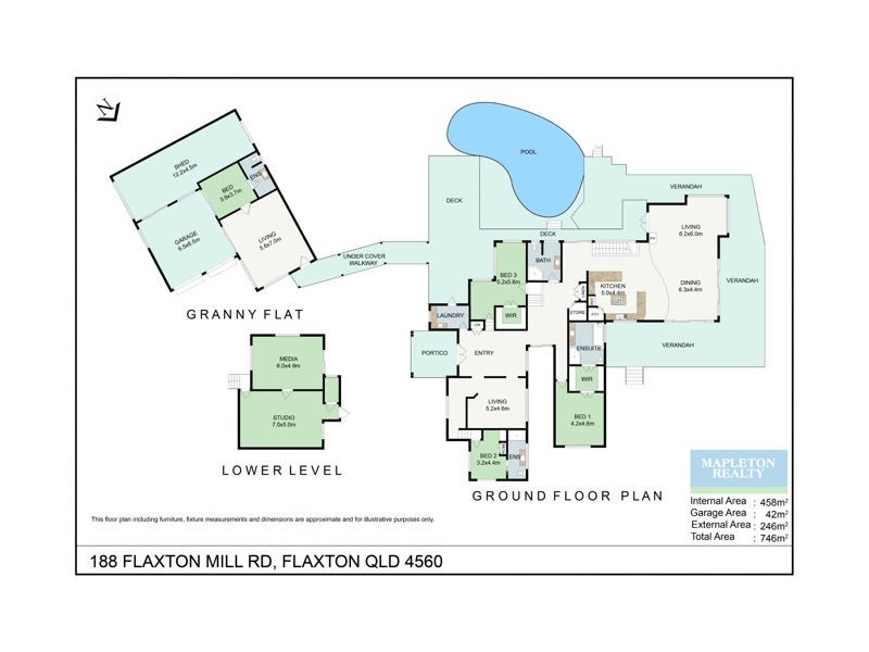 188 Flaxton Mill Road, Flaxton QLD 4560 Floorplan