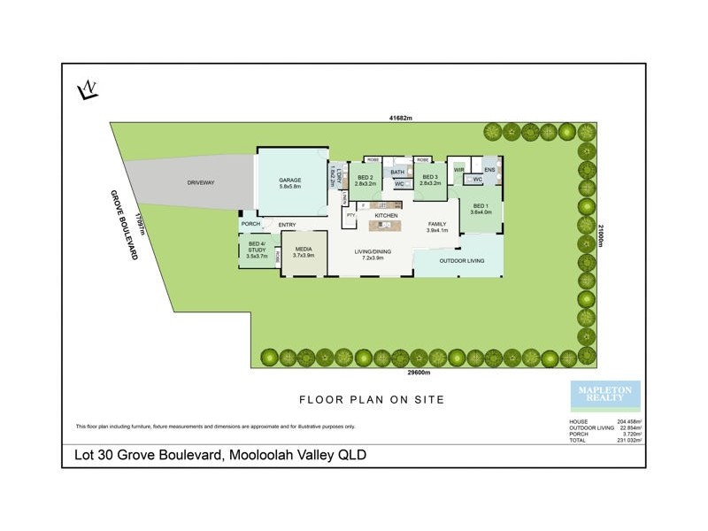 5 Grove Boulevard, Mooloolah Valley QLD 4553 Floorplan