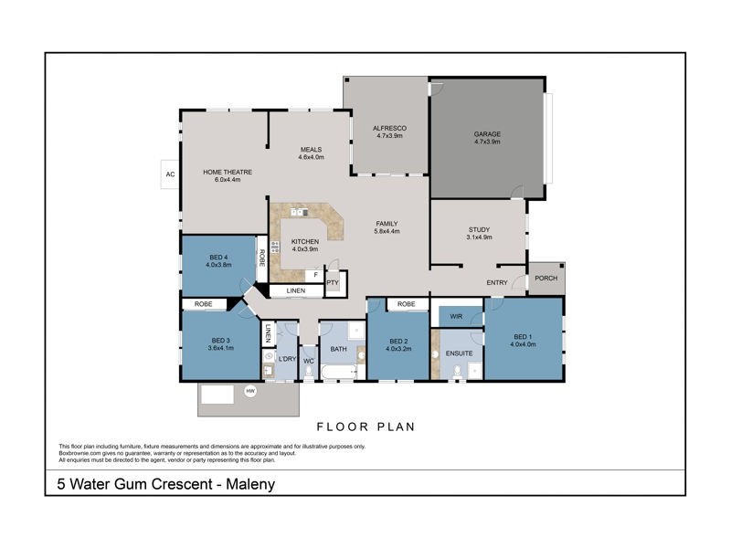 5 Water Gum Crescent, Maleny QLD 4552 Floorplan