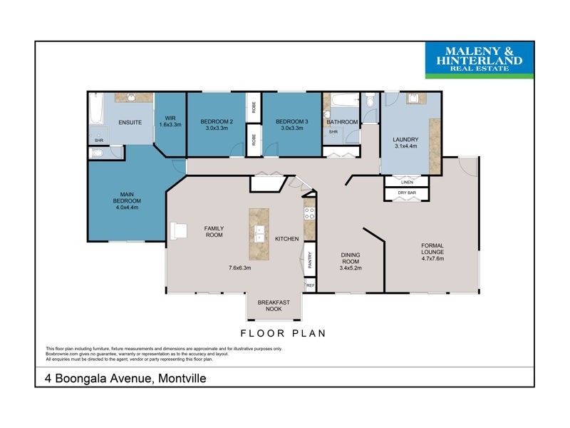 4 Boongala Avenue, Montville QLD 4560 Floorplan