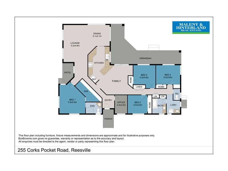255 Corks Pocket Road, Reesville QLD 4552 Floorplan