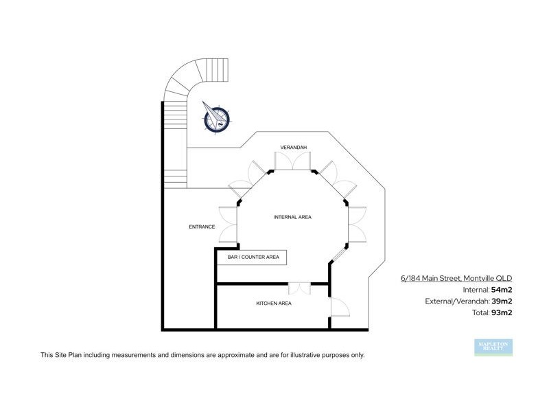 6/184 Main Street, Montville QLD 4560 Floorplan