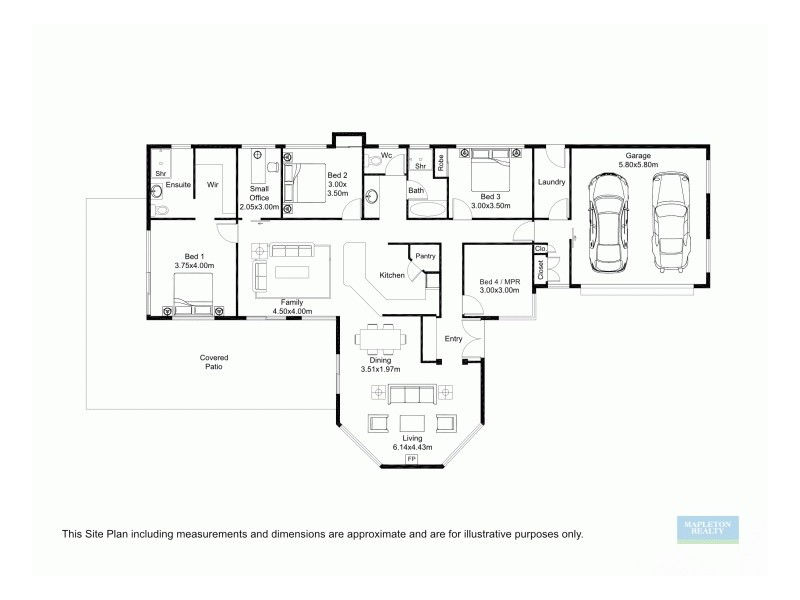 6 Emerald Court, Mapleton QLD 4560 Floorplan