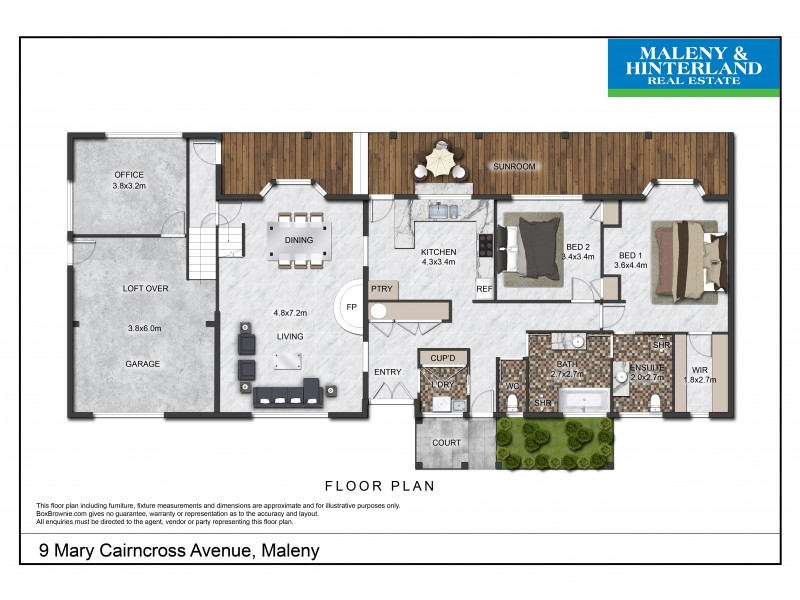 9 Mary Cairncross Avenue, Maleny QLD 4552 Floorplan