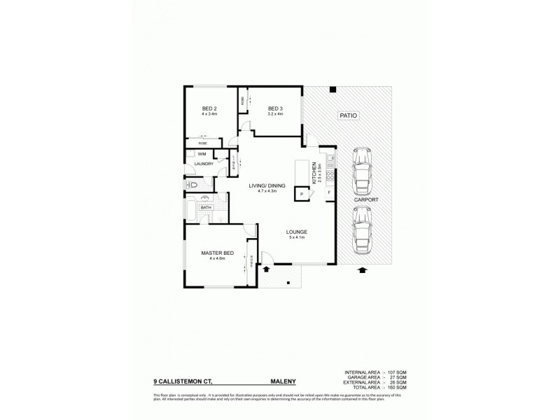 9 Callistemon Court, Maleny QLD 4552 Floorplan