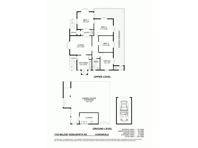 1703 Maleny Kenilworth Road, Conondale QLD 4552 Floorplan