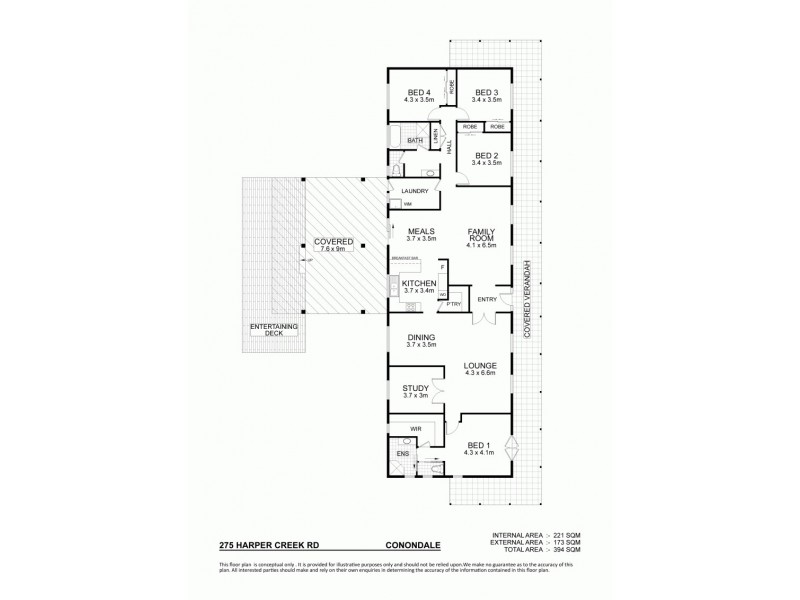 275 Harper Creek Road, Conondale QLD 4552 Floorplan