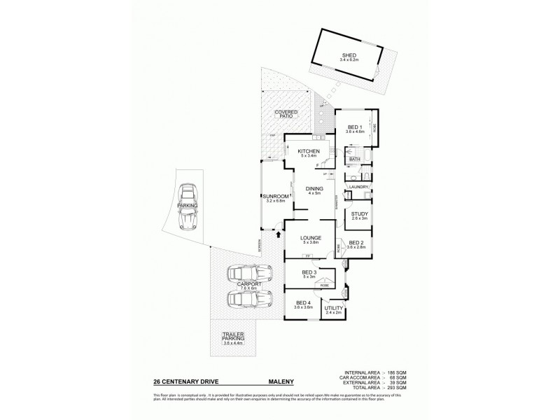 26 Centenary Drive, Maleny QLD 4552 Floorplan