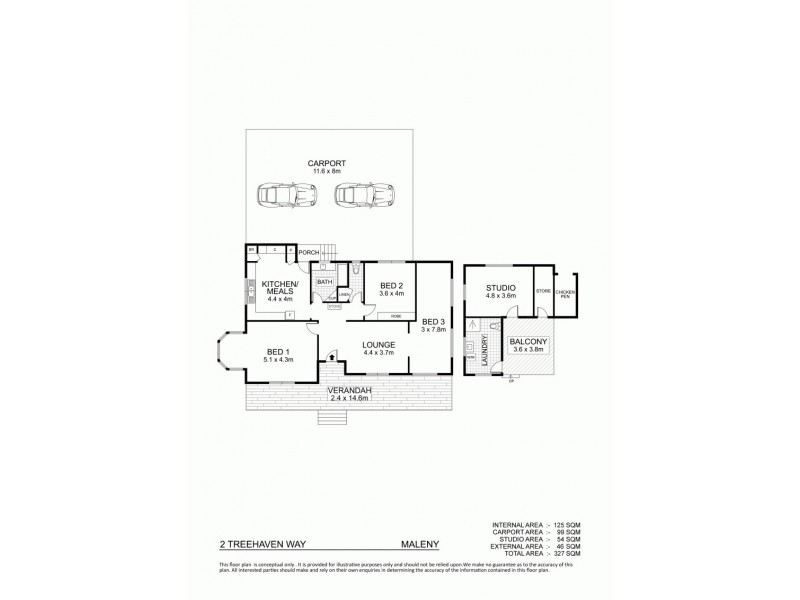 2 Treehaven Way, Maleny QLD 4552 Floorplan