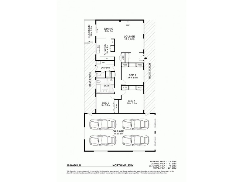 10 Nadi Lane, North Maleny QLD 4552 Floorplan