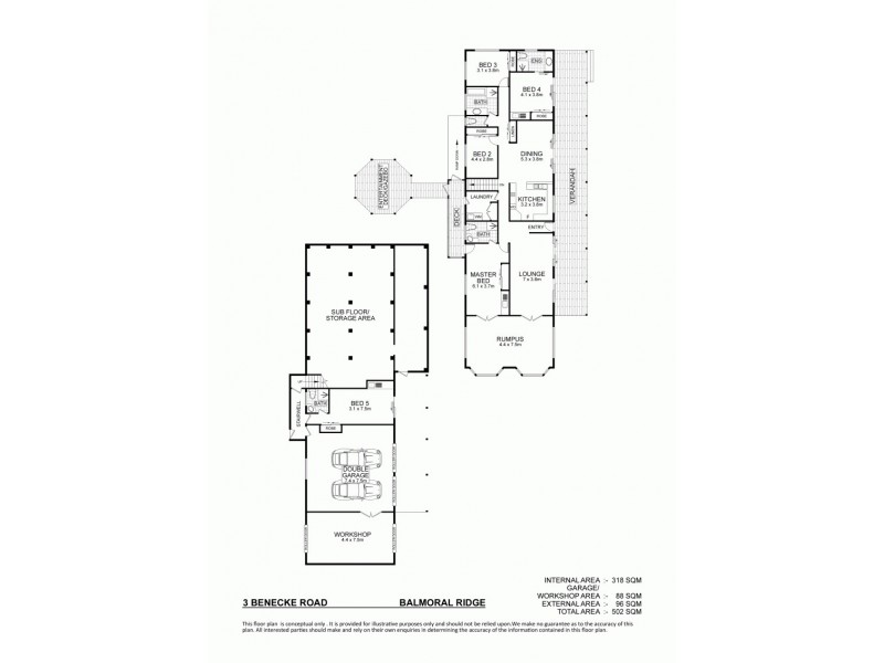 3 Benecke Road, Balmoral Ridge QLD 4552 Floorplan