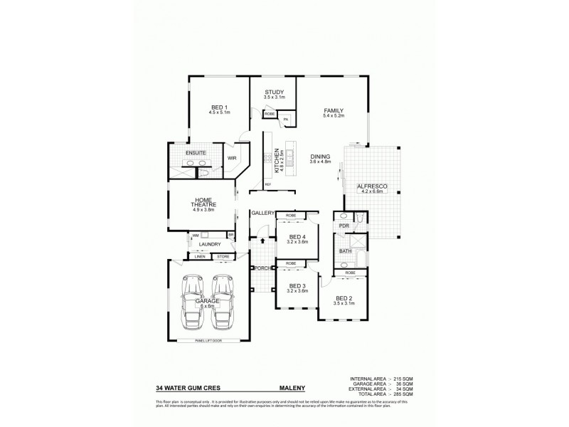 34 Water Gum Crescent, Maleny QLD 4552 Floorplan