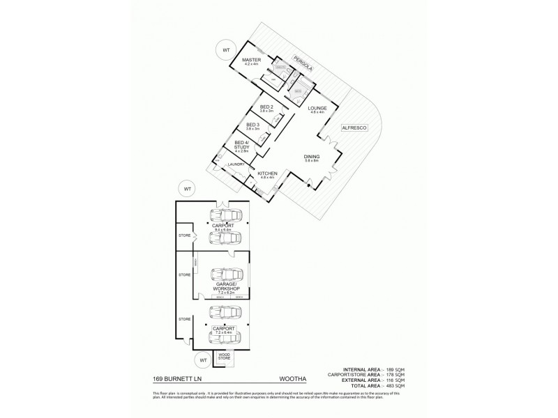 169 Burnett Lane, Wootha QLD 4552 Floorplan