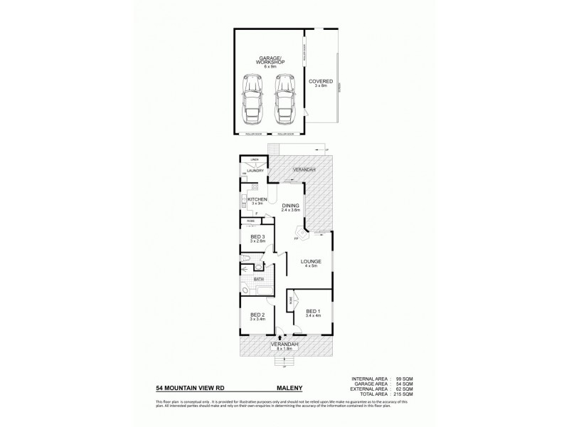 54 Mountain View Road, Maleny QLD 4552 Floorplan