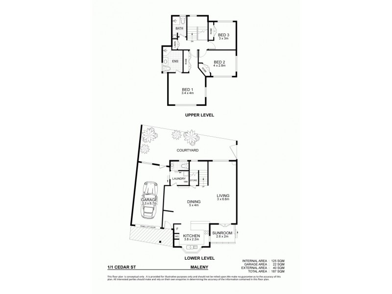 1/1 Cedar Street, Maleny QLD 4552 Floorplan