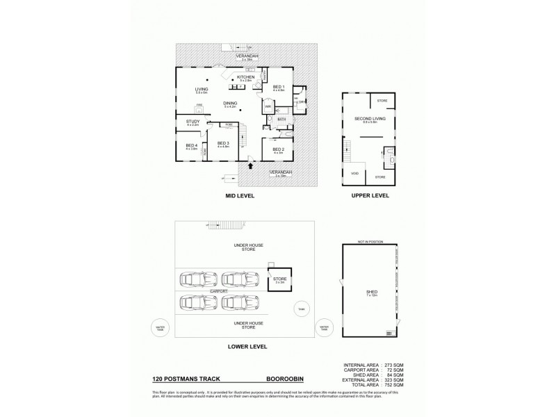 120 Postmans Track, Booroobin QLD 4552 Floorplan