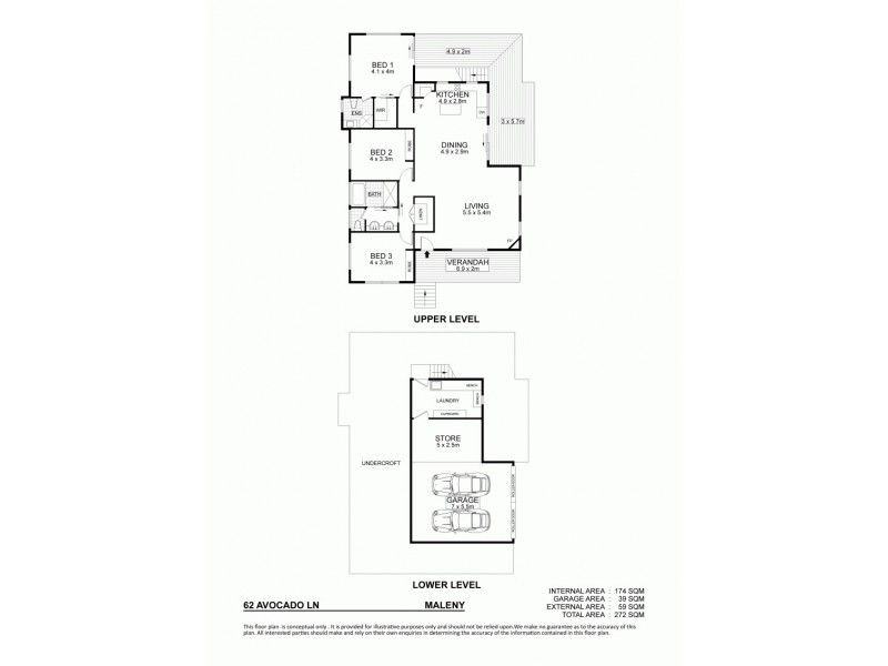 62 Avocado Lane, Maleny QLD 4552 Floorplan