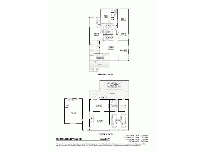596 Mountain View Road, Maleny QLD 4552 Floorplan