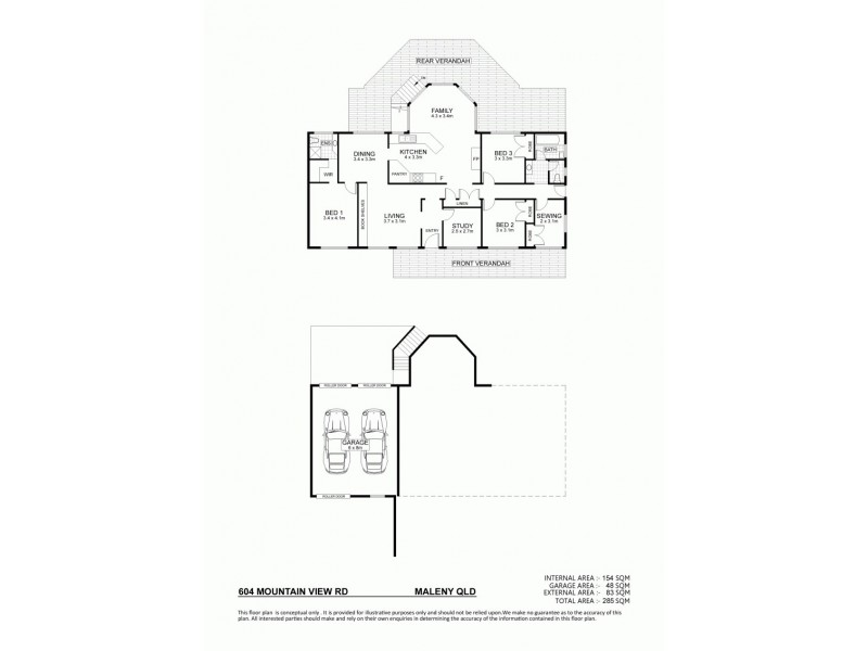 604 Mountain View Road, Maleny QLD 4552 Floorplan