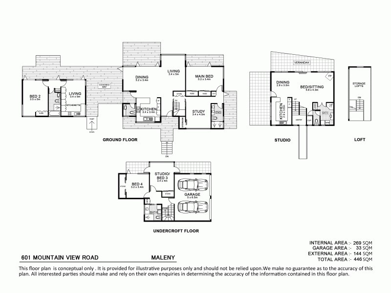 601 Mountain View Road, Maleny QLD 4552 Floorplan
