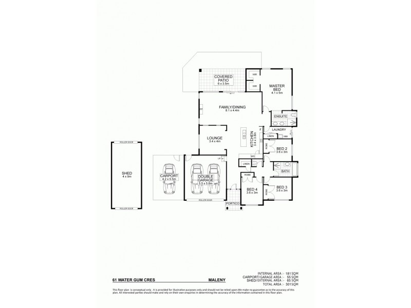 61 Water Gum Crescent, Maleny QLD 4552 Floorplan