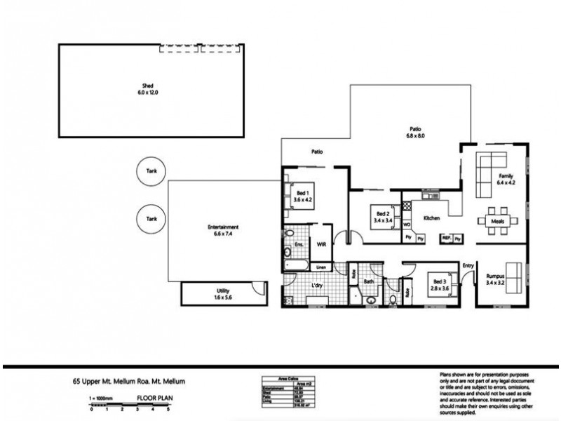 65 Upper Mount Mellum Road, Mount Mellum QLD 4550 Floorplan