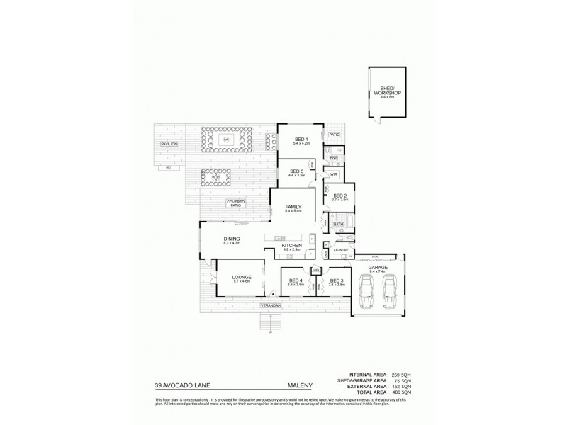 39 Avocado Lane, Maleny QLD 4552 Floorplan