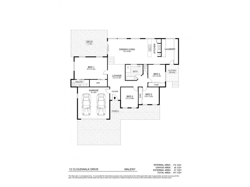 12 Cloudwalk Drive, Maleny QLD 4552 Floorplan