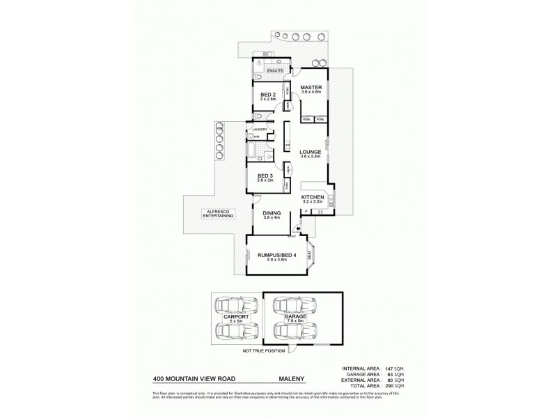 400 Mountain View Road, Maleny QLD 4552 Floorplan