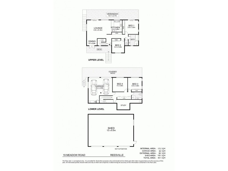 19 Meadow Road, Reesville QLD 4552 Floorplan