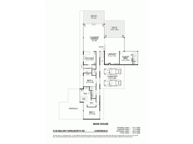 Lot 12 2138 Maleny Kenilworth Rd, Conondale QLD 4552 Floorplan