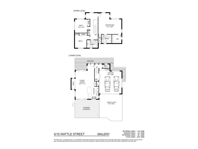 3/10 Wattle St, Maleny QLD 4552 Floorplan