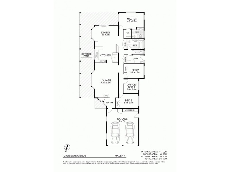 2 Gibson Avenue, Maleny QLD 4552 Floorplan