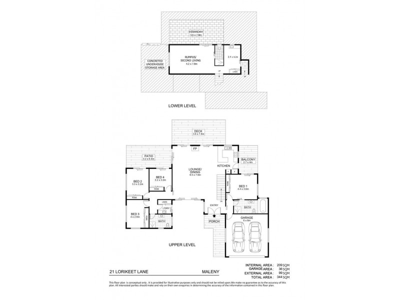 21 Lorikeet Lane, Maleny QLD 4552 Floorplan