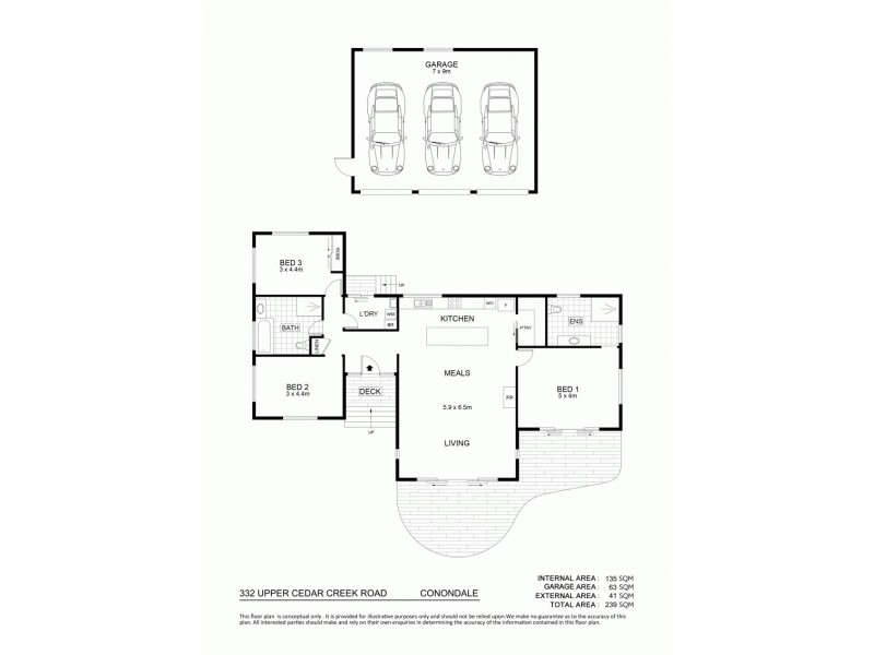 332 Upper Cedar Creek Road, Conondale QLD 4552 Floorplan