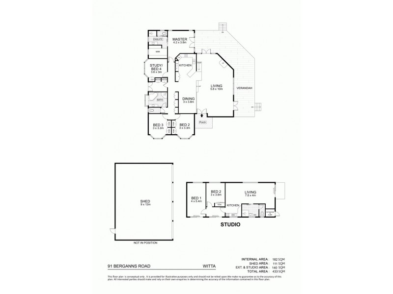 91 Berganns Road, Witta QLD 4552 Floorplan