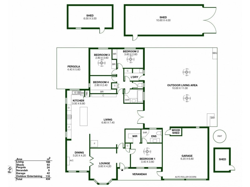 19 Oak Drive, Oakbank SA 5243 Floorplan