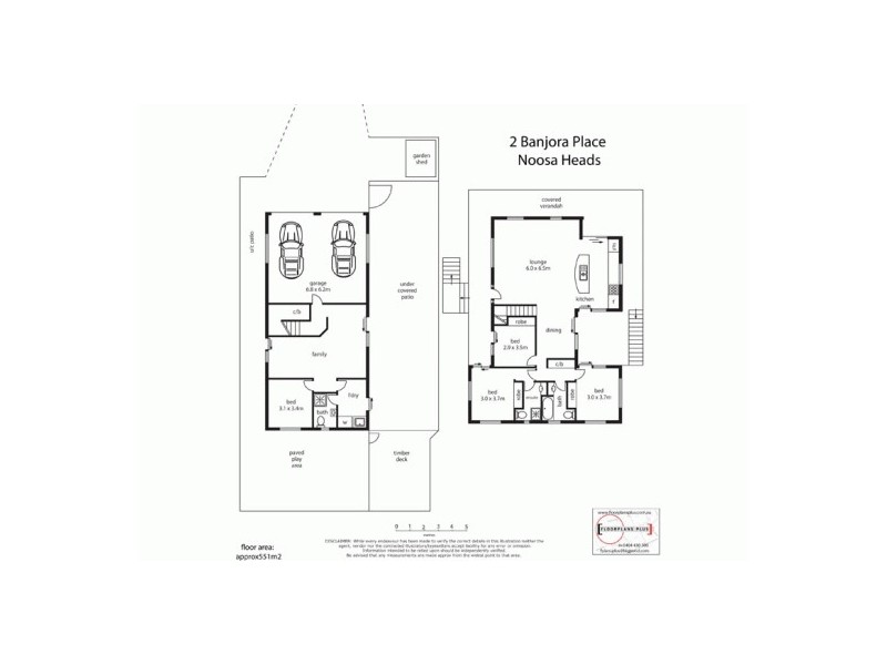 2 Banjora Place, Noosa Heads QLD 4567 Floorplan