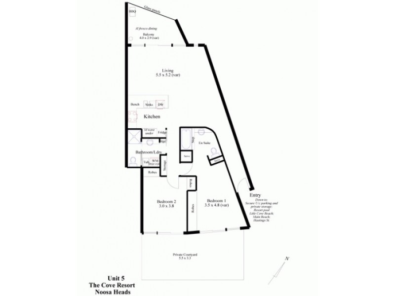 5/24 Little Cove Rd, Noosa Heads QLD 4567 Floorplan