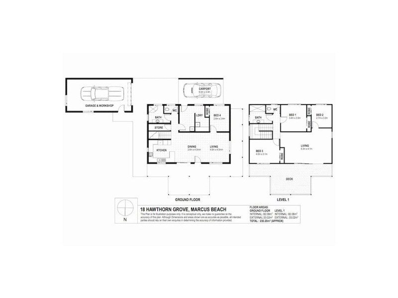 18 Hawthorn Grove, Marcus Beach QLD 4573 Floorplan