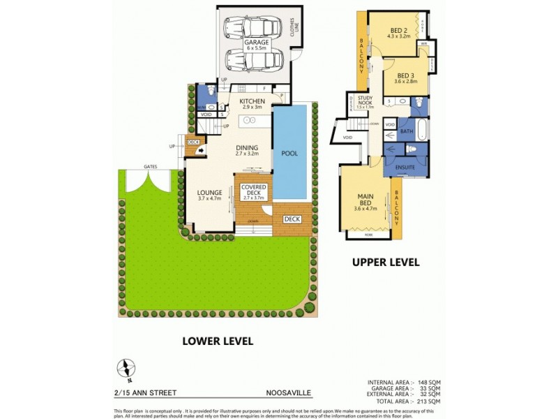 2/15 Ann St, Noosaville QLD 4566 Floorplan
