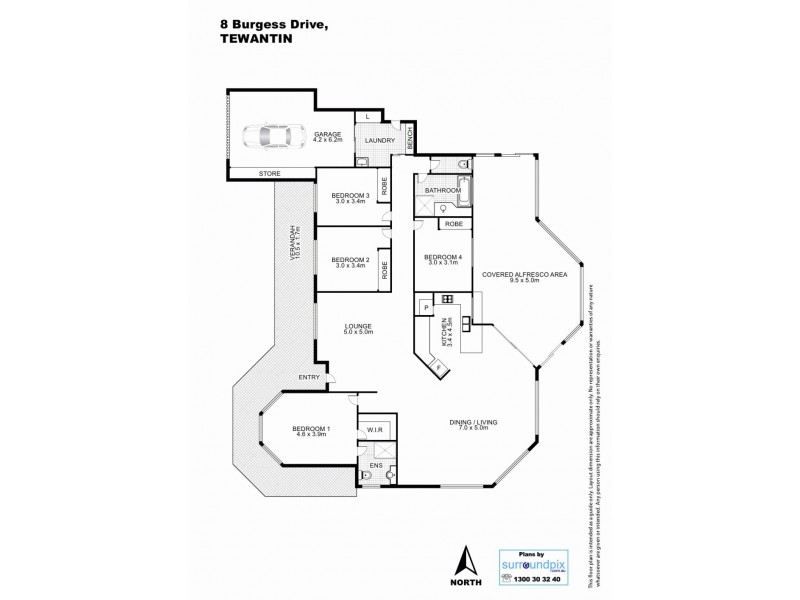 8 Burgess Drive, Tewantin QLD 4565 Floorplan