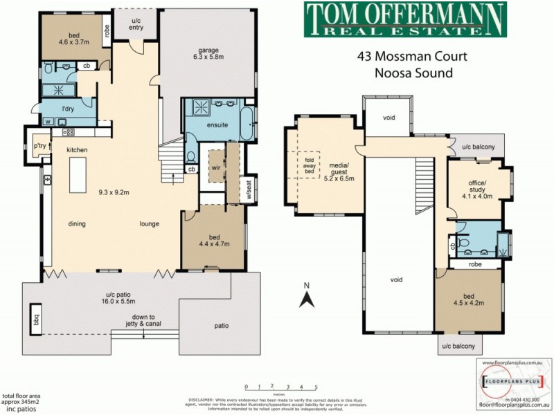 43 Mossman Ct, Noosa Heads QLD 4567 Floorplan