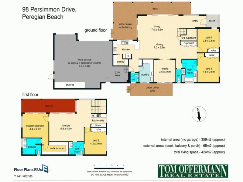 98 Persimmon Drive, Peregian Beach QLD 4573 Floorplan