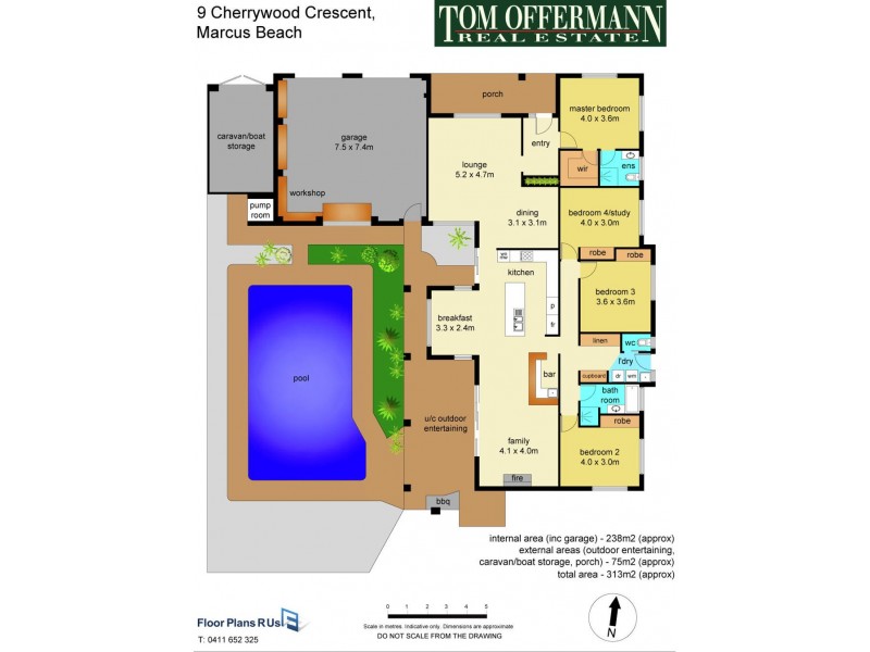 9 Cherrywood Close, Marcus Beach QLD 4573 Floorplan