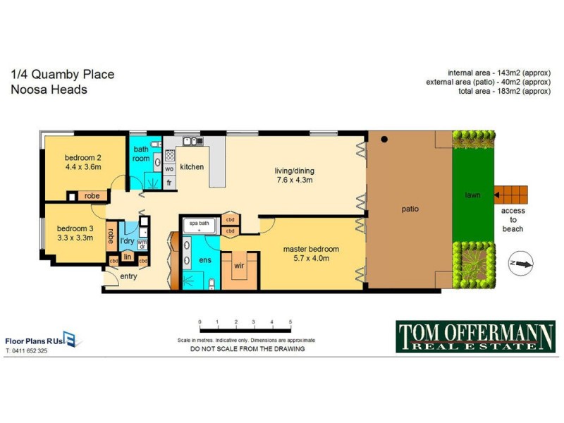 1/4 Quamby Place, Noosa Heads QLD 4567 Floorplan