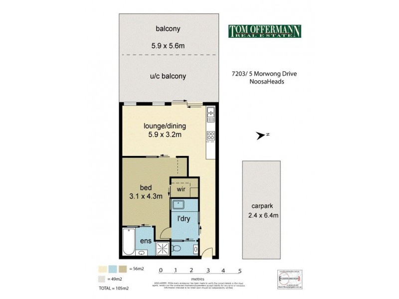 7203/5 Morwong Drive, Noosa Heads QLD 4567 Floorplan