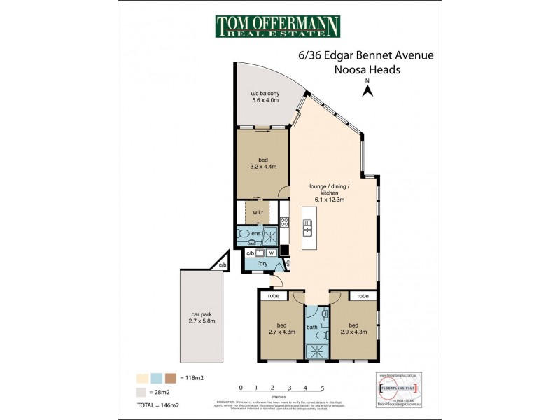 6/1 Picture Point Cres, Noosa Heads QLD 4567 Floorplan