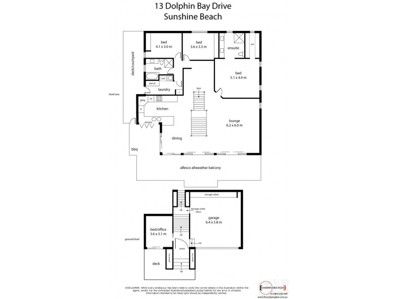 13 Dolphin Bay Drive, Sunshine Beach QLD 4567 Floorplan
