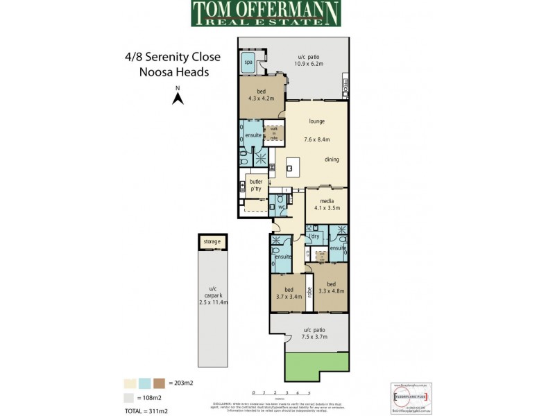 4/8 Serenity Close, Noosa Heads QLD 4567 Floorplan